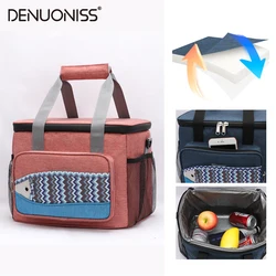 Denuoniss-大型オックスフォードクーラーバッグ,断熱包装,ポータブルピクニックコンテナ,冷蔵庫,食品断熱バッグ