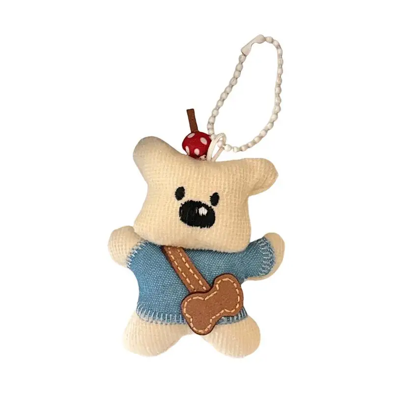 

1Pcs Cute Cartoon Puppy Doll Pendant Backpack Decoration Niche Fashion Keychain Doll Pendant