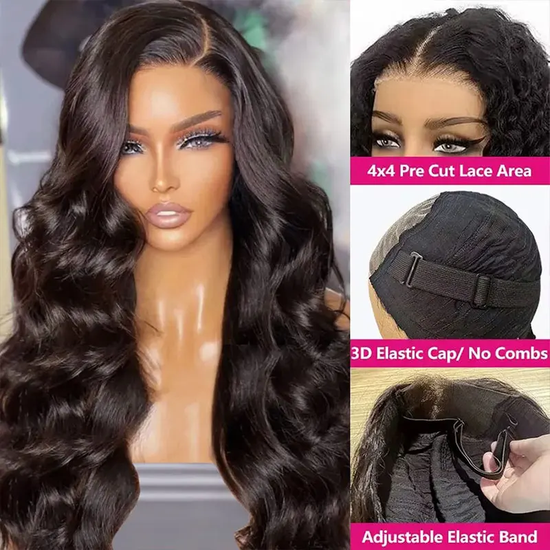 Body Wave Lace Front Wig Glueless Wigs Glueless Body Wavy 100% Human Hair Wig For Women Brazilian Cheap Closure Wigs