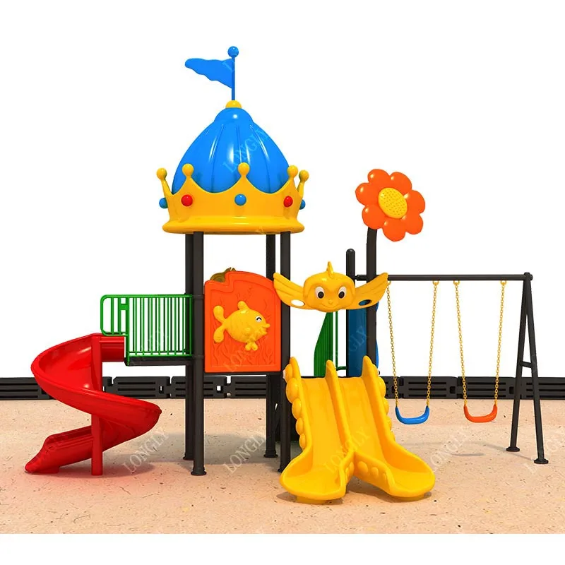 

Kids Play Ground Equipment Outdoor Playground with Swing Set