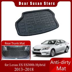 Car Rear Trunk Mat For Lexus ES ES300h 300h XV60 350 Hybrid 2013~2018 Tray Waterproof Floor Pad Space Boot Carg Cover Accessorie