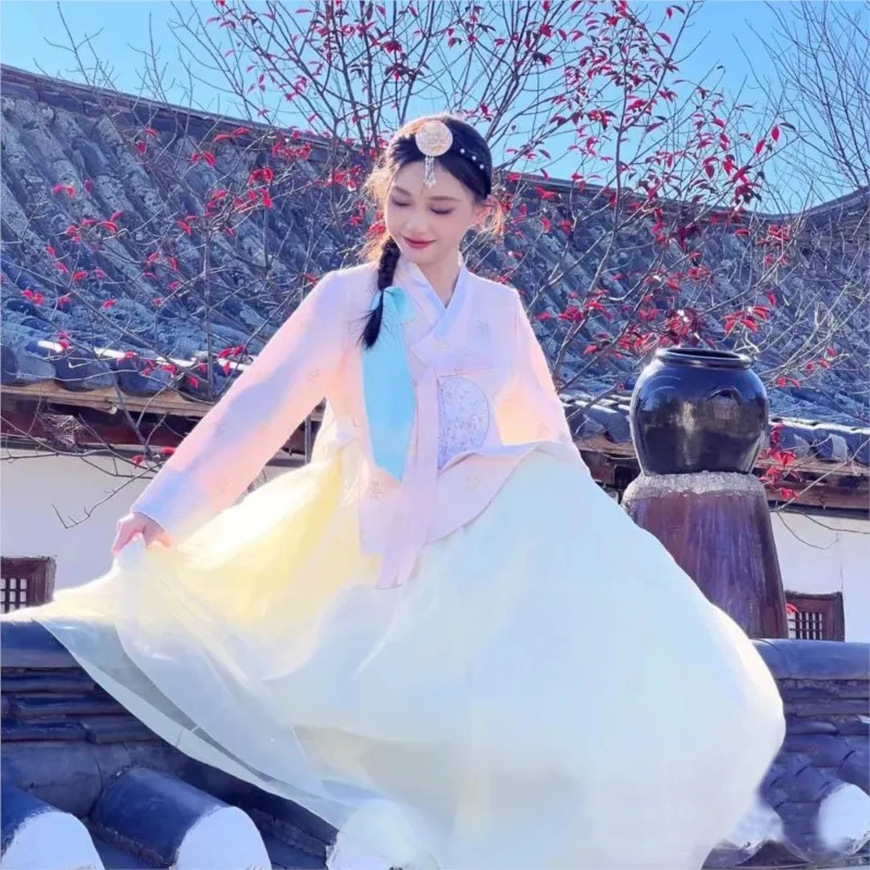 

Hanbok New Korean Dress Performance Traditional Ethnic Style Clothing Costumes