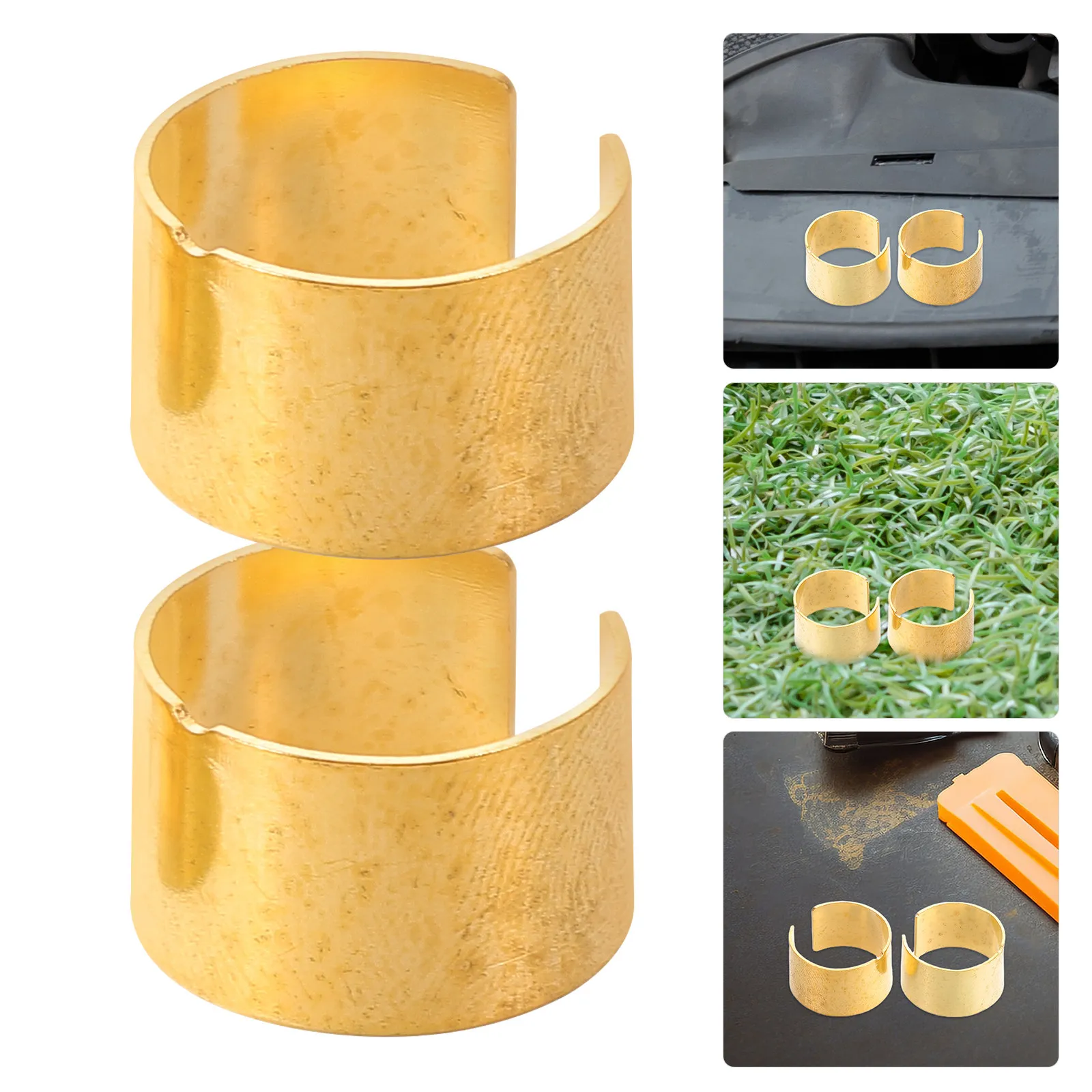 1Pair Battery Terminal Connectors Kit Copper Brass for Car Audio System Stable Power Delivery Secure Wire Clamp Easy DIY