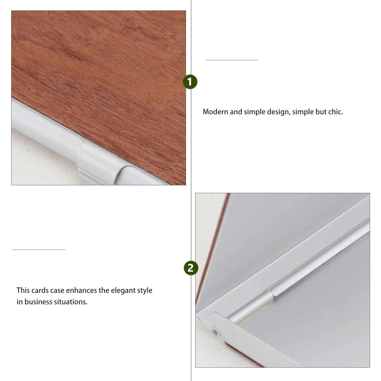 

Business Cards Holder Stylish Name Cards Container for Office Supplies Office Supplies Simple Name Holder