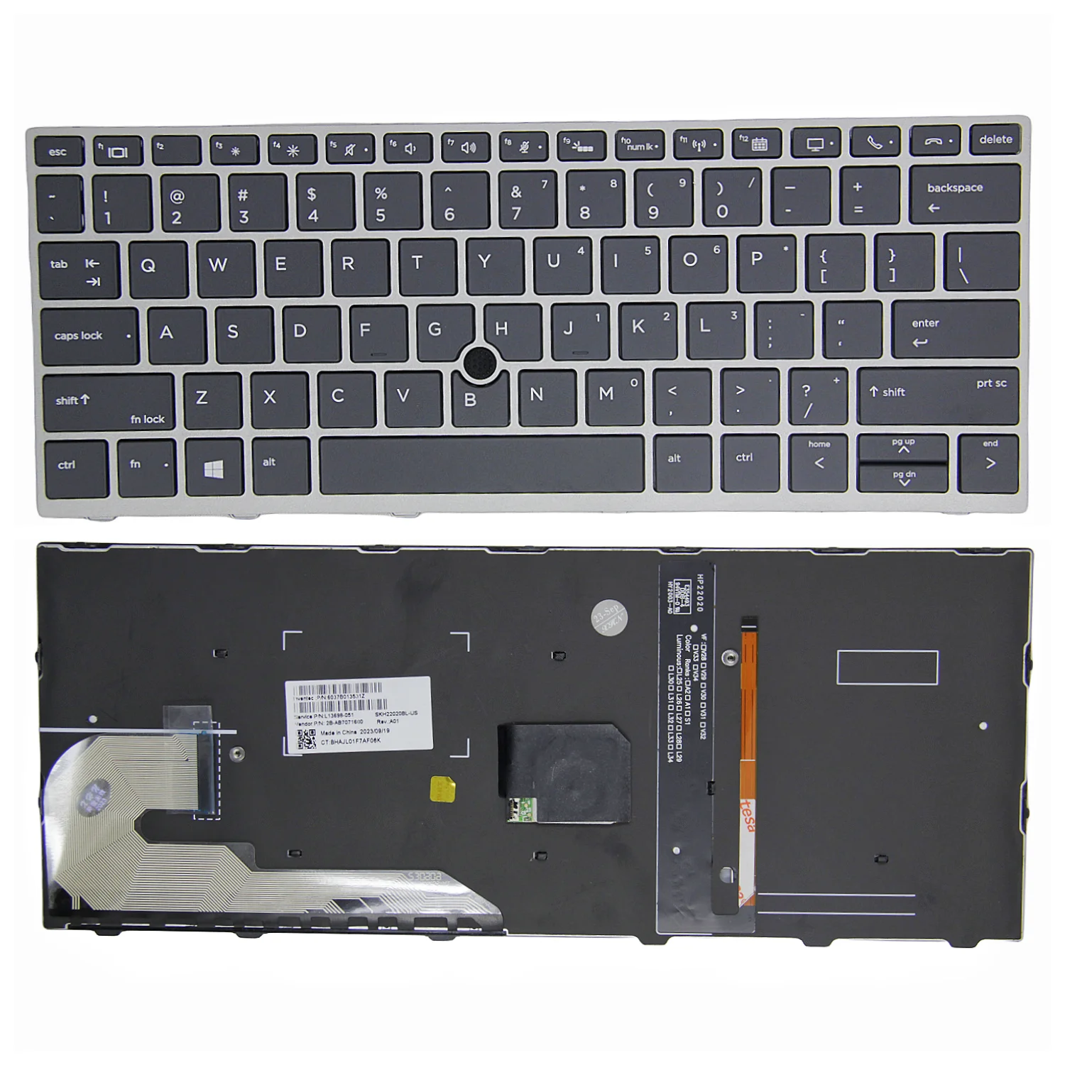 

100%New US For HP Elitebook x360 830 G5 830 G6 730 G5 735 G5 836 G6 English Laptop Keyboard Pointing Backlit