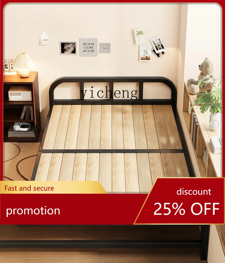 

CZ Foldable Single Bed for Home Use, Adult Rental House Dormitory Convenient Hard Board Bed, Office Nap Bed
