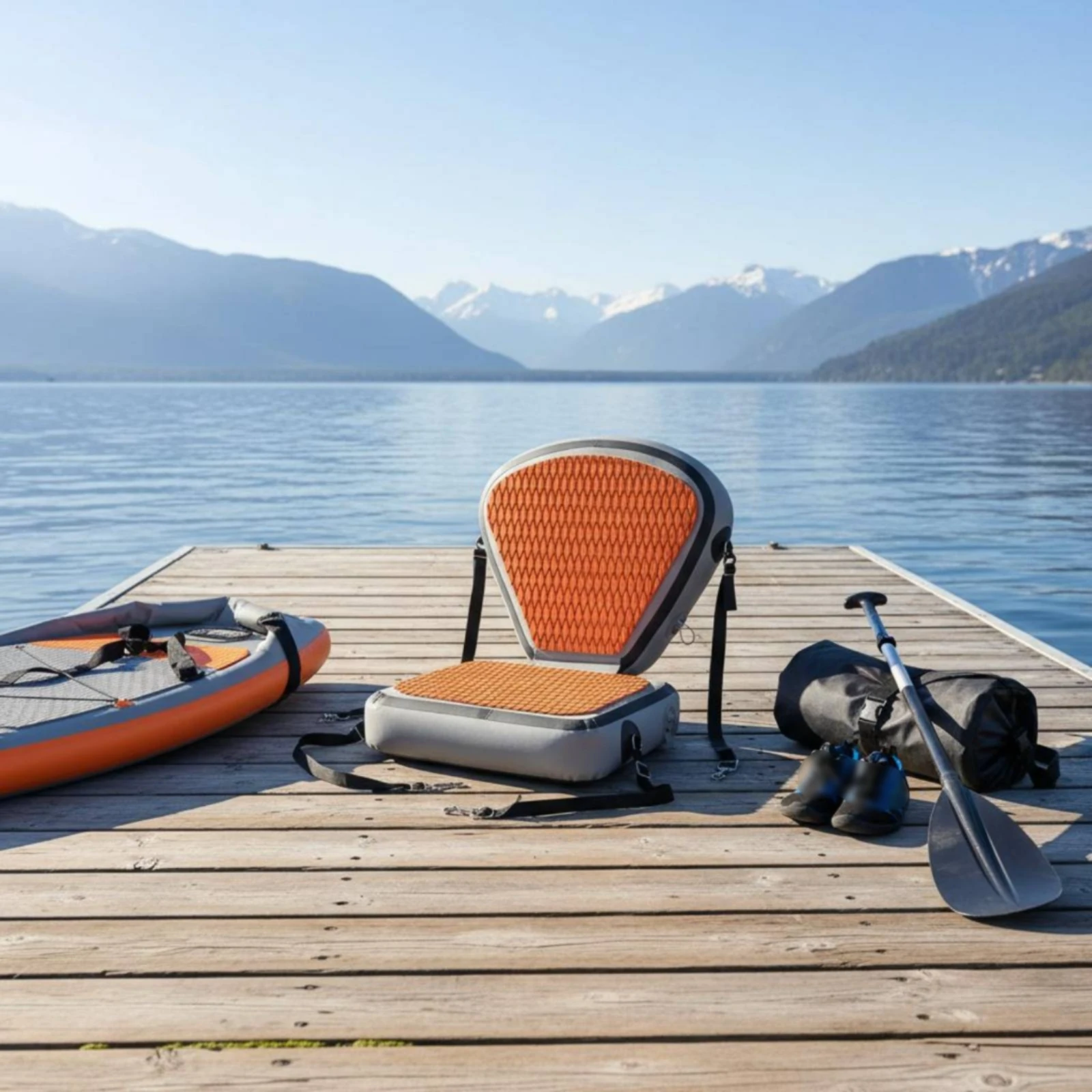 

SUP Seat Waterproof Paddle Board Backrest Seat Water Sports Gear Easy to Install Ergonomic Design for Fishing, Outdoor