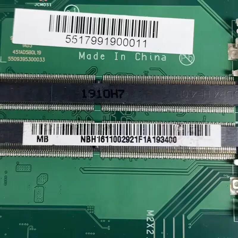 

EH5AW LA-G521P Mainboard NBH1611002 With SREJQ I5-8265U CPU For Acer Aspire A515-52 A515-52G Laptop Motherboard 100%Working Well