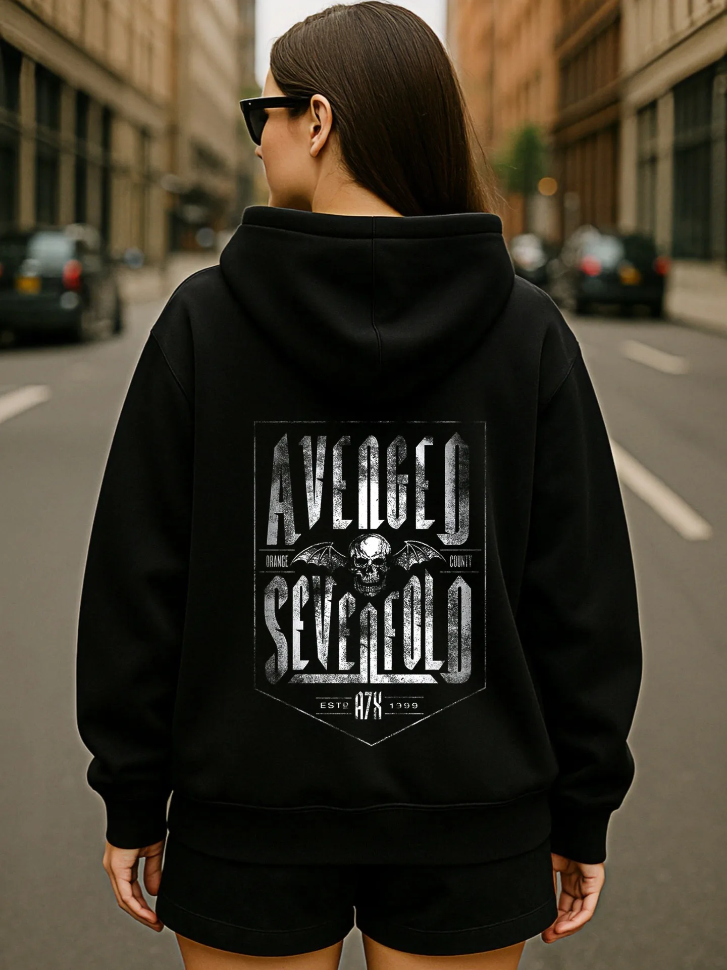 Sudadera con capucha gráfica, estética streetwear, estampado gráfico, mezcla de algodón, uso diario informal, para hombres jóvenes