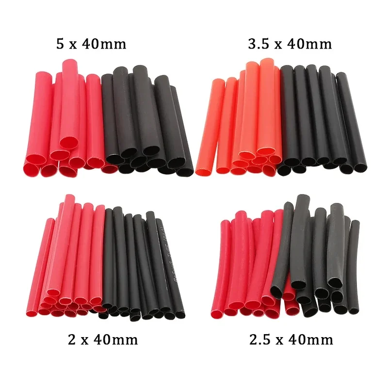127Pcs/Bag Insulation Heat Shrink Tube Assortment Kit 2:1 Polyolefin Thermoresistant Shrink Wrapping Wire Heat-shrinkable Sheath