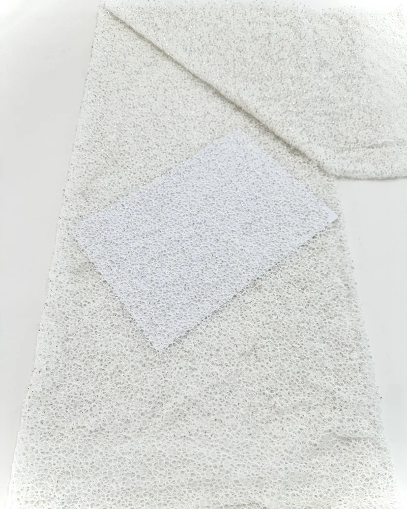 África nigeriana con cuentas encaje de malla francesa con lentejuelas alta calidad 2025 encaje bordado lentejuelas encaje para vestidos de novia mujeres