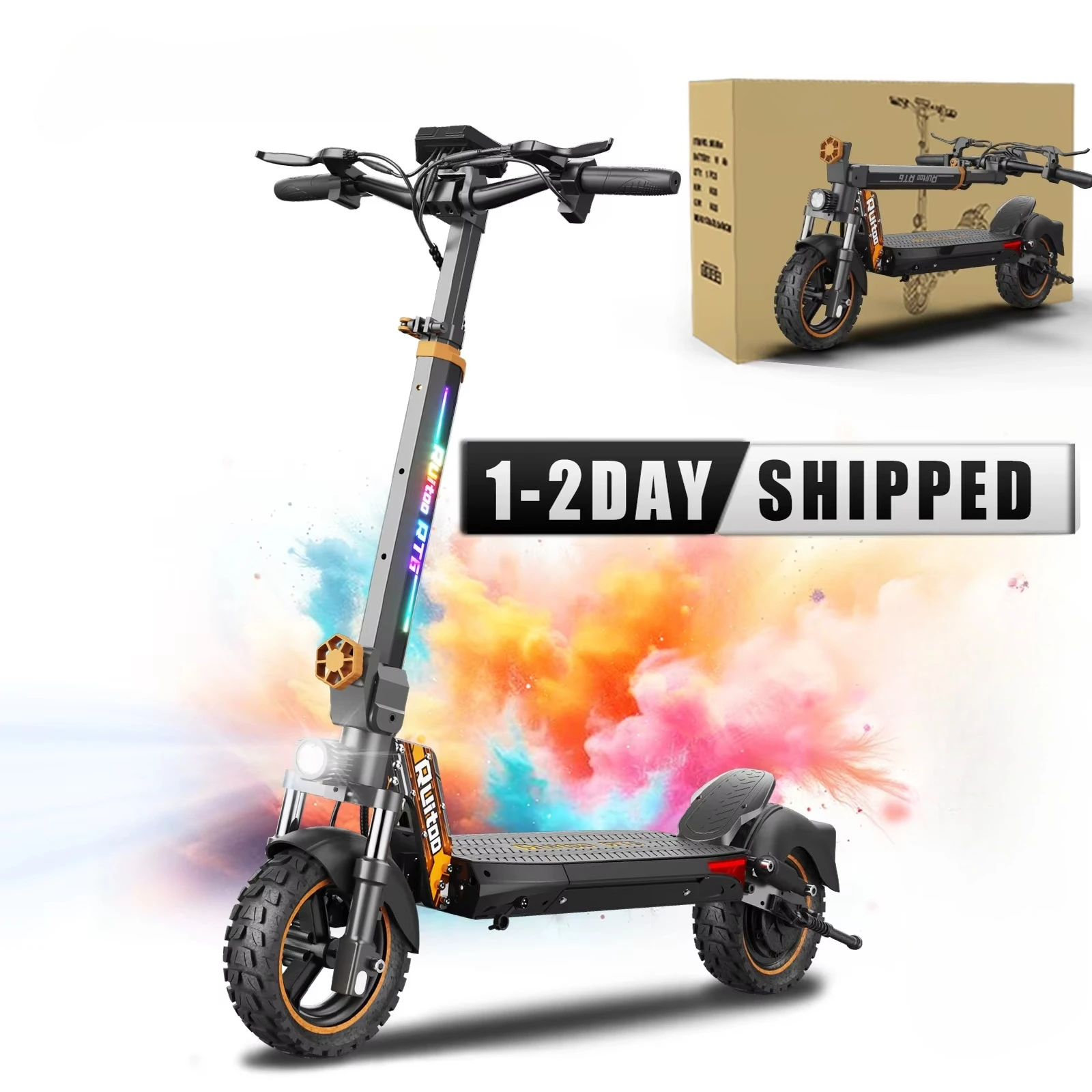 Ruitoo Factory Direct 48v Wholesale Electric Scooter Off Road Cheap Adults Fastest Folding Wholesale Scooter Electric