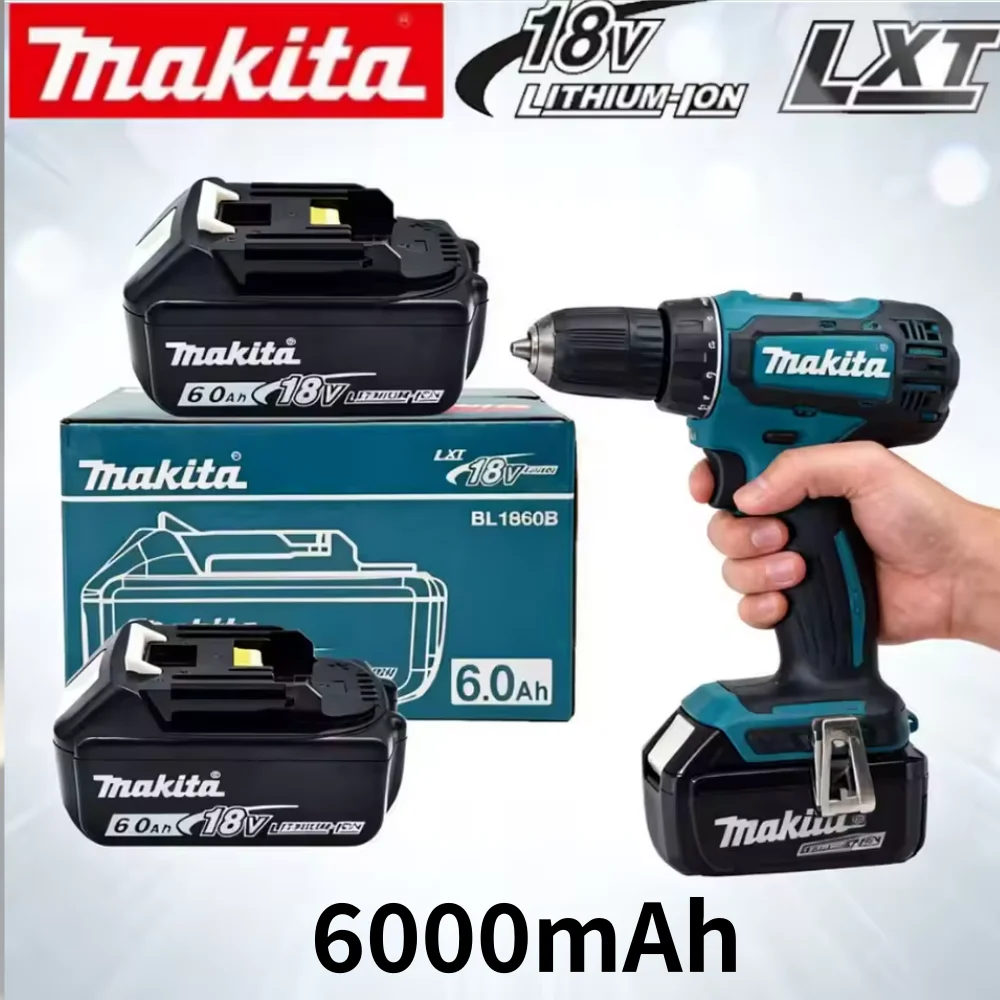 

100% Original Makita battery,18V 6.0Ah rechargeable battery, replacing Makita BL1830B L1840B L1850B L1860B,power tool battery