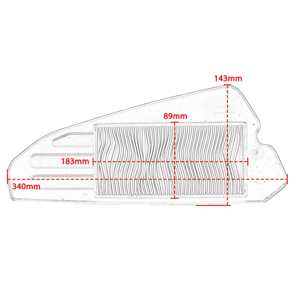 Motorcycle Replacement Engine Air Filter Cleaner Air Intake Filter Element For PGO GMAX150 G-MAX 150 Tigra 150 Tigra150