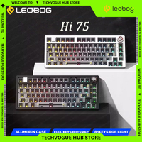LEOBOG Hi75 Aluminium Alloy 81Keys RGB Backlight Hot-swap Mechanical Keyboard Kit Customized PC Esports Keyboard Kit Gamer Gifts