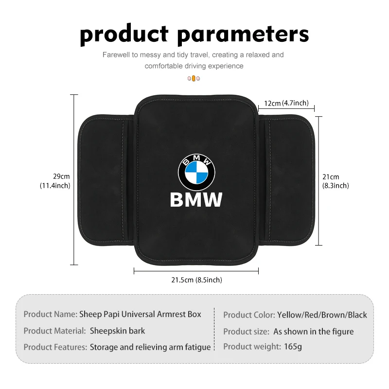 Автомобильный подлокотник с сумкой для хранения, автоаксессуары для BMW E91 E92 E93 E60 F10 F30 E39 E36 E87 X3 X5 E70 E46 E90