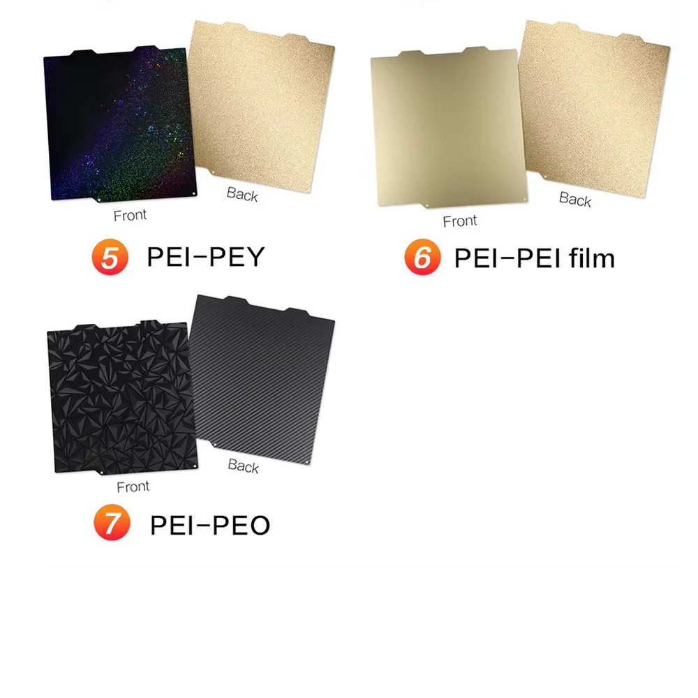 PET-Kohlefaser-Diamant-Bauplatte für Creality K1C Ender5 S1 Ender3 S1 Pro/ V3 SE/ KE 3D-Drucker, beidseitig mit PEI-Textur, Heizbett – Detail 8