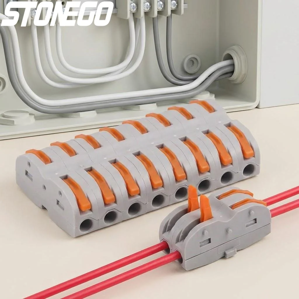 Reusable Compact Quick Connect Wire Connectors for Electrical Wiring Splicing Patch Board Home Improvement