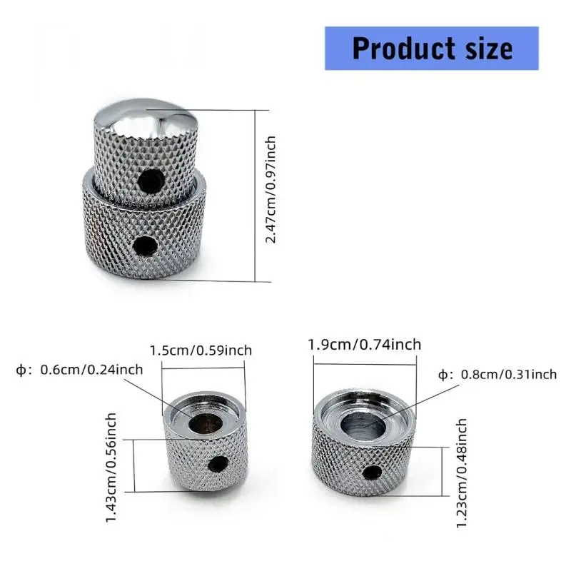 652F مقبض التحكم في مستوى صوت الجيتار بطبقة مزدوجة عالية الحساسية مع تصميم مريح وملاءمة عالمية