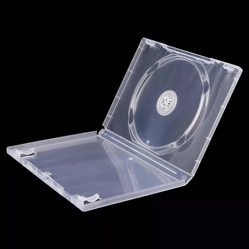 Bottom CD Box Empty CD Case PP Plastic Milky Transparent CD Case CD Case Capacity 1 Discs Transparent