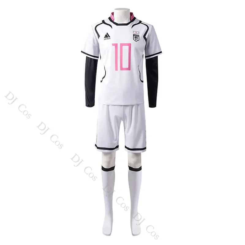 Blue Lock Sae Itoshi Cosplay Costume Anime Wig Team Royale Youth No.10 Football Jersey Uniform Japan U-20 Men Boy Role Play