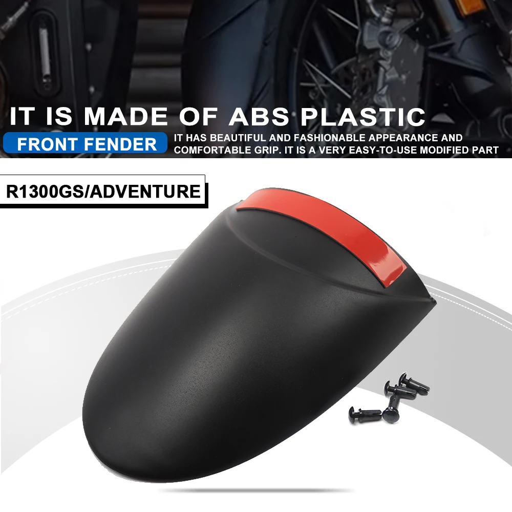 Fit For BMW GS1300 R1300GS ADV Motorcycle Forward Fender Black Extension Splash R 1300 GS Guard Mudguard ABS