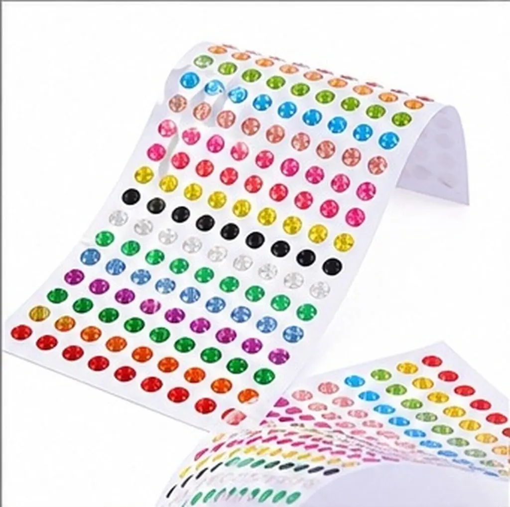 100Sheets Laser Color Coding Circle Stickers Shiny Round Dot Labels 6Mm 16 Colors Compact Removable for Classroom Office Home