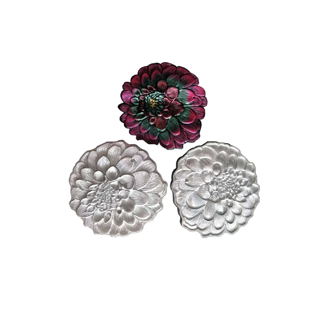 

Millinery Daisy Making stamp,Flower Making Leaf Petal Concave Convex Mold Leather Flower Silk Mould, Fabric Flower Making Tools