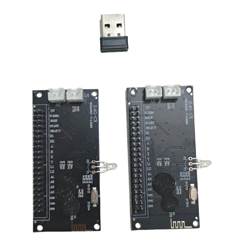 2.4G wireless arcade joystick chip board, one support and two, computer Android game console accessories 2 pieces price
