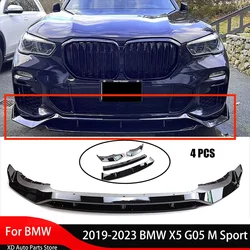 Car Front Bumper Lip Splitter Spoiler Guard Protector Exterior for 2019-2023 BMW X5 G05 M Sport Front Apron Car Accessorie