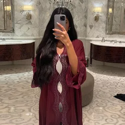 Ramadan Muslim Abaya Women Cardigan Robe Lace Abayas Eid Mubarak Robe Dubai Turkey Islam Muslim Kaftans Abayas Vestido Kimono