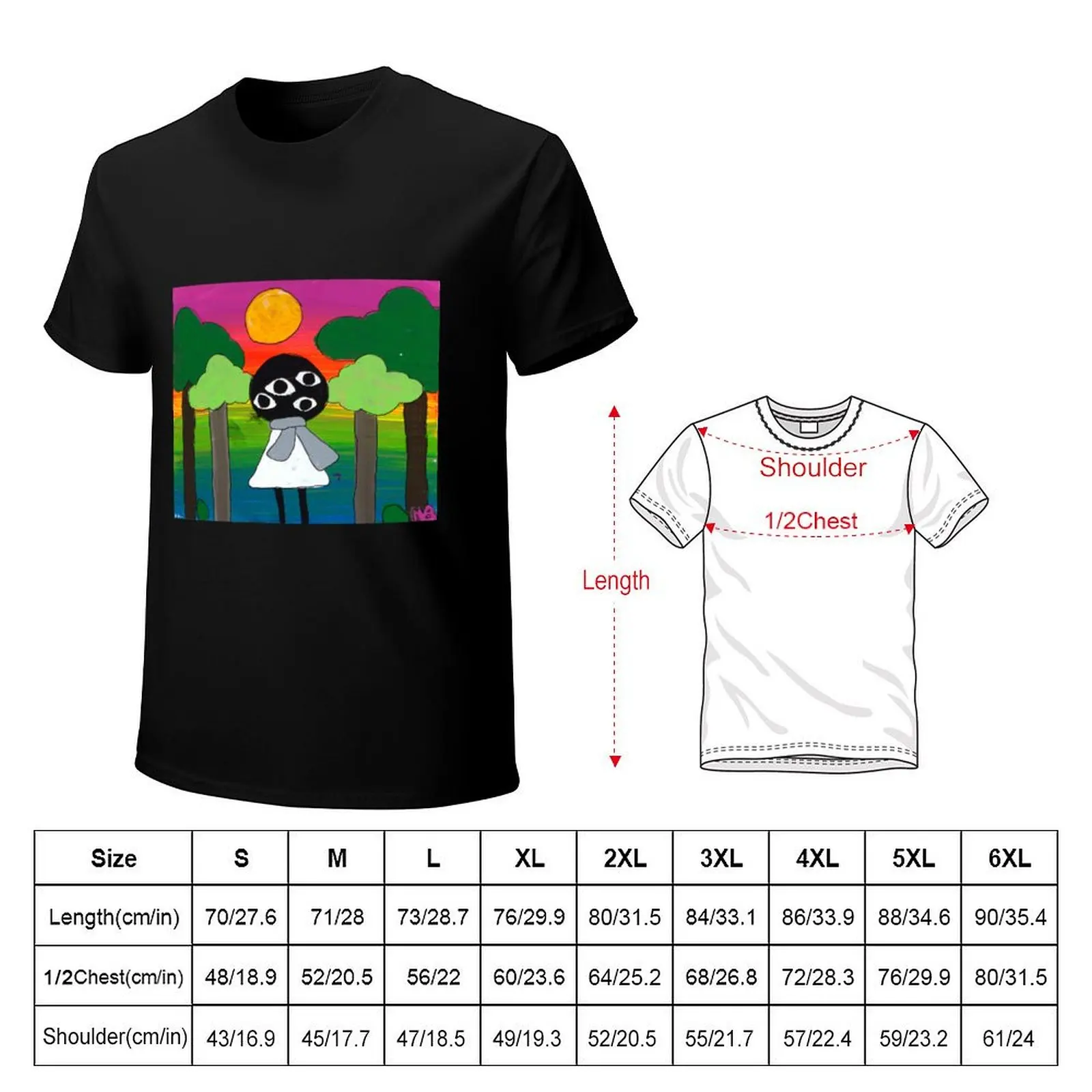 four-eyed forest friend T-Shirt gifts for boyfriend sublime korean fashion graphics compression shirt men