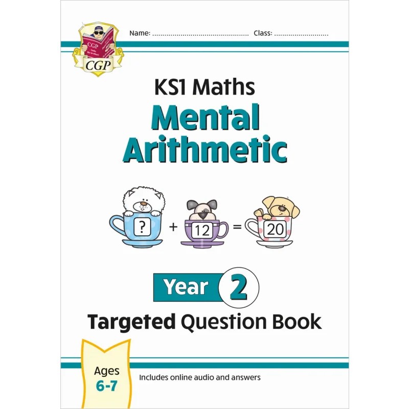 

Новый KS1 Математический год 2, книга вопросов по интегральной арифметике, включая онлайн-ответствие, аудиотесты CGP 9781837740468