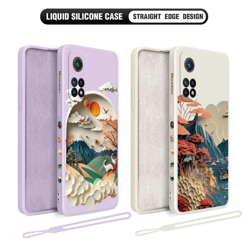 

3D Landscape Mount Phone Case For Xiaomi Redmi Note 12 12S 11 11S 11T 10 10A 10T 10S 9T 9 8 7 Pro Plus 10C 9A 9C 9T 4G 5G Cover