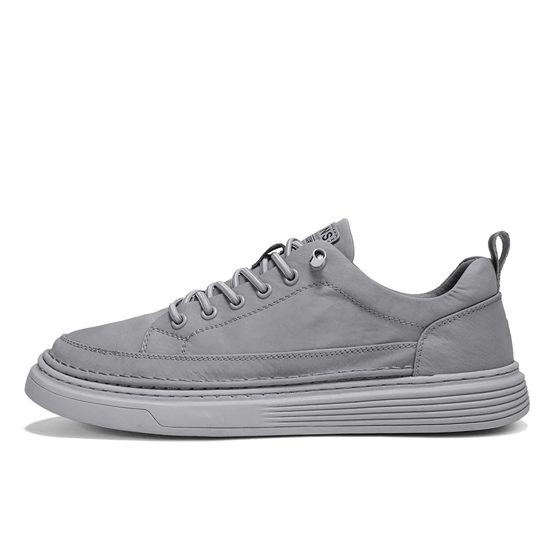 

Fipatbu Men's Trendy Skate Shoes - Versatile, Mid-Top Design with Durable Faux Leather & Non-Slip Sole for Outdoor Wear