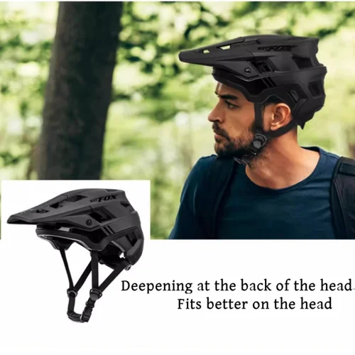 Imagen 2 del producto Cascos BATFOX, casco de ciclismo para hombre, casco para mtb, bicicleta de montaña, carreras, Speedframe, cascos de ciclismo