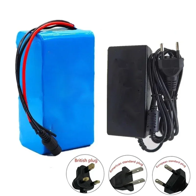 7S3P E-Bicycle 18650 29.4V14Ah Lithium Battery Pack for Electric Scooter Rechargeable Replacement Li-ion Battery+29.4V Charger