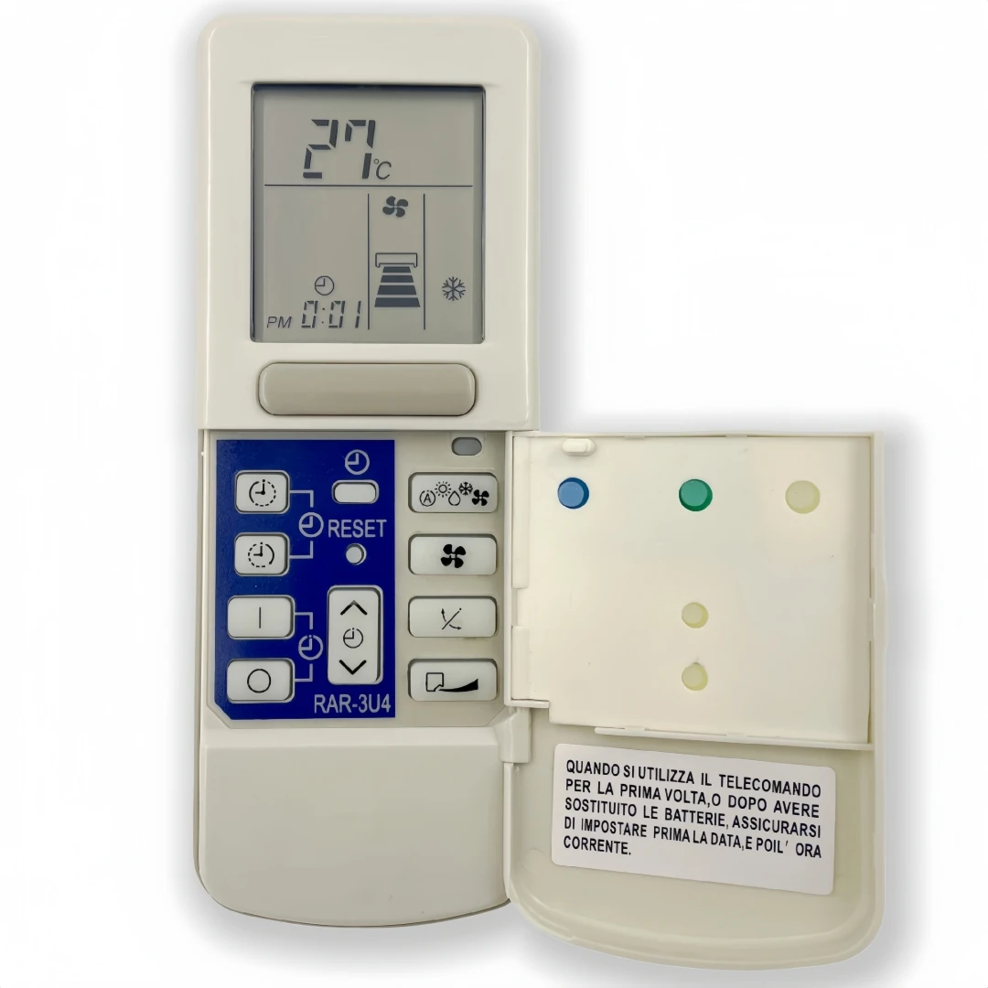 AC Remote Control RAR-3U4, RAR-2P2, RAR-3U3 for HITACHI, RIELLO Air Conditioner RAF-25QH8, RAF-35QH8, RAF-50QH8, RAS-50WX8