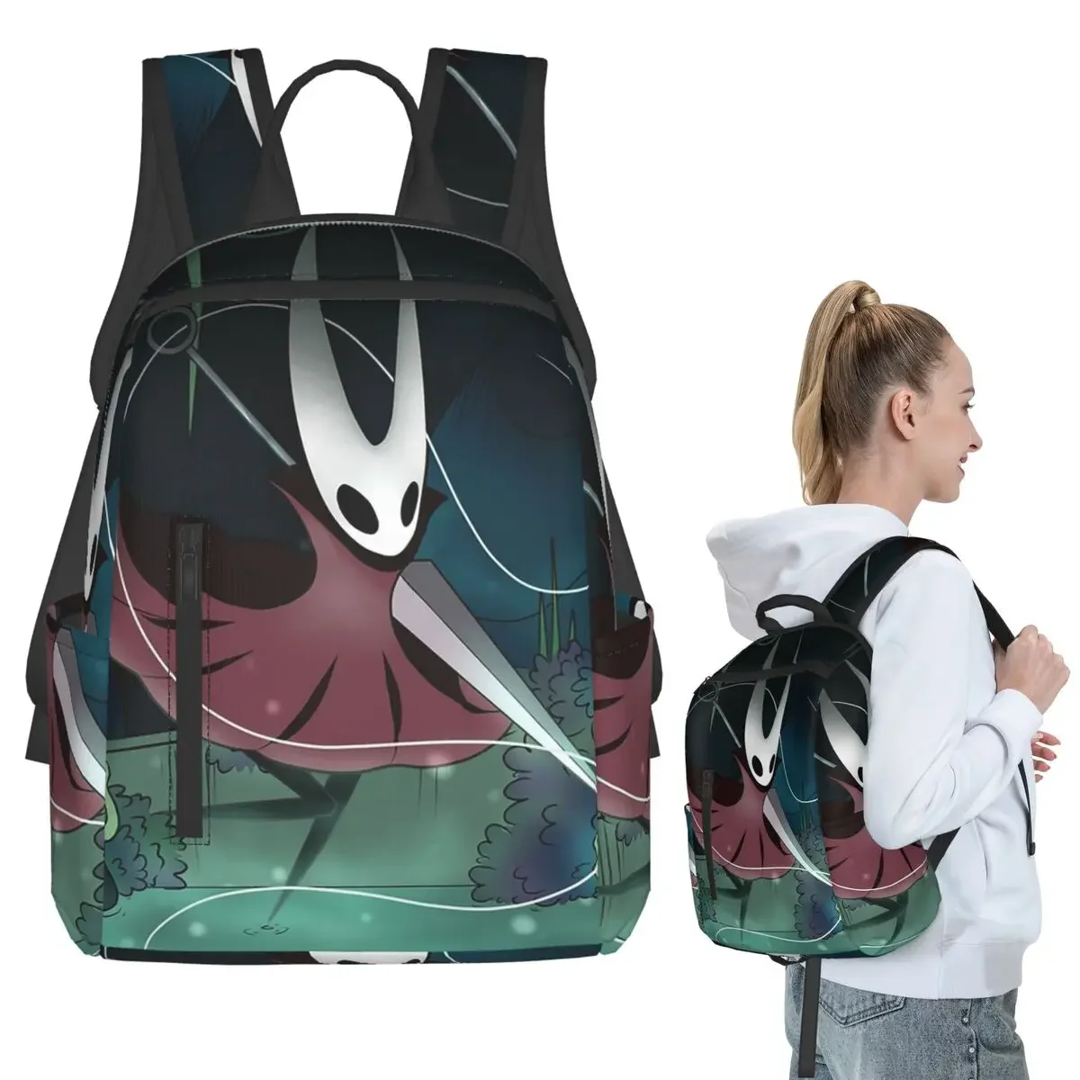 Hollow Knight Backpack Student BookBag Kids School Bag Laptop Shoulder Bags Boys Girls