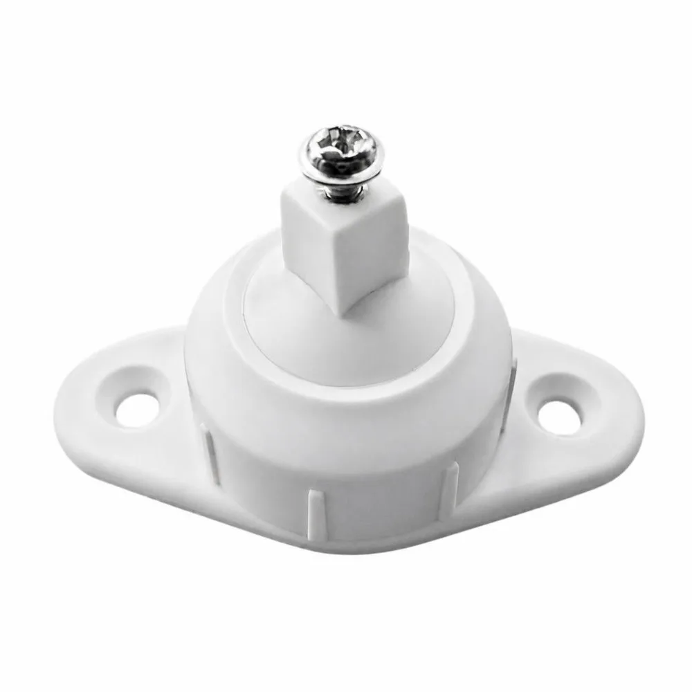 PC PIR Motion Sensor Bracket White Adjustable Angle Infrared Detector Mount Short Leg Design Wall-Mounted