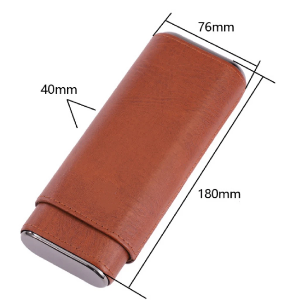 Cigars - Cigar Accessories Include Stainless Steel Cigar Cutter - Cigar Gift Box For Cigar Lovers (Brown)