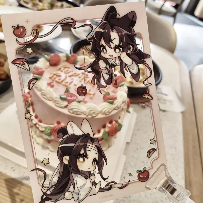 

Demonic Ancestor Surround Wei Wuxian Lan Wangji Acrylic Transparent Card Photo Check in High Appearance Gift Graduation Season
