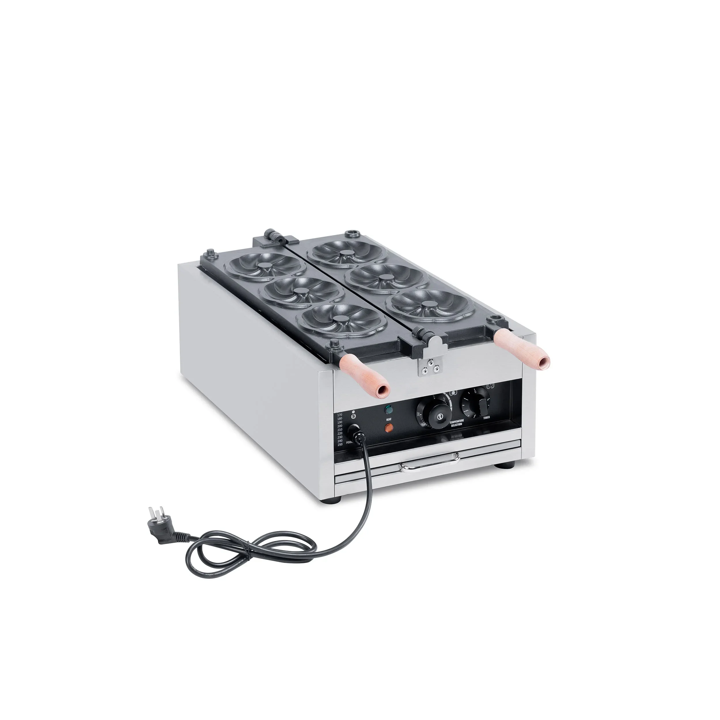TTS-1105D Waffle Baker 3 pezzi Commerciale Donut Waffle Maker