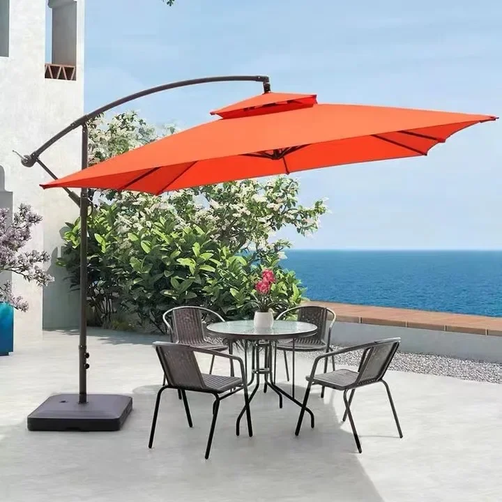 In stock model  Cantilever Umbrella Outdoor sun garden  parasol umbrella Patio Umbrellas