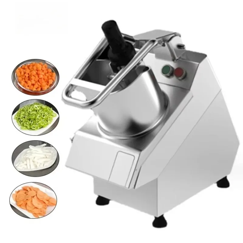 Multi‑Function Commercial Electric Vegetable Cutter, Slicer Shredder Dicer Chopper for Potato Onion Cabbage Fruit French Fries