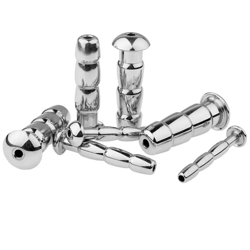 Male Metal Inserts Penis Urethral Plug Urethral Dildo Sounding Penis Urethra Stimulate Dilator Masturbation Rod Sex Toys For Men