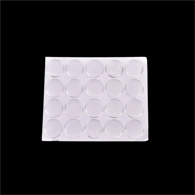 100 Pcs 25MM Round  Crafting DIY 3D Crystal Clear Epoxy Adhesive Circles Bottle Cap Stickers Resin Patch Dots For Bottle Caps