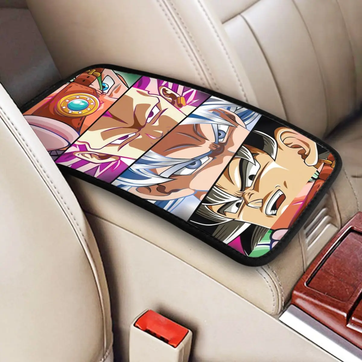 

Dragon Ball центральная ручка коробка подушка для автомобилей Super Saiyan автоаксессуары внутренний коврик для подлокотника