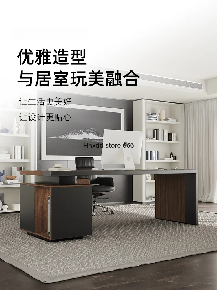 Home Study Black Walnut Retro Desktop-Computer Tisch Werkbank