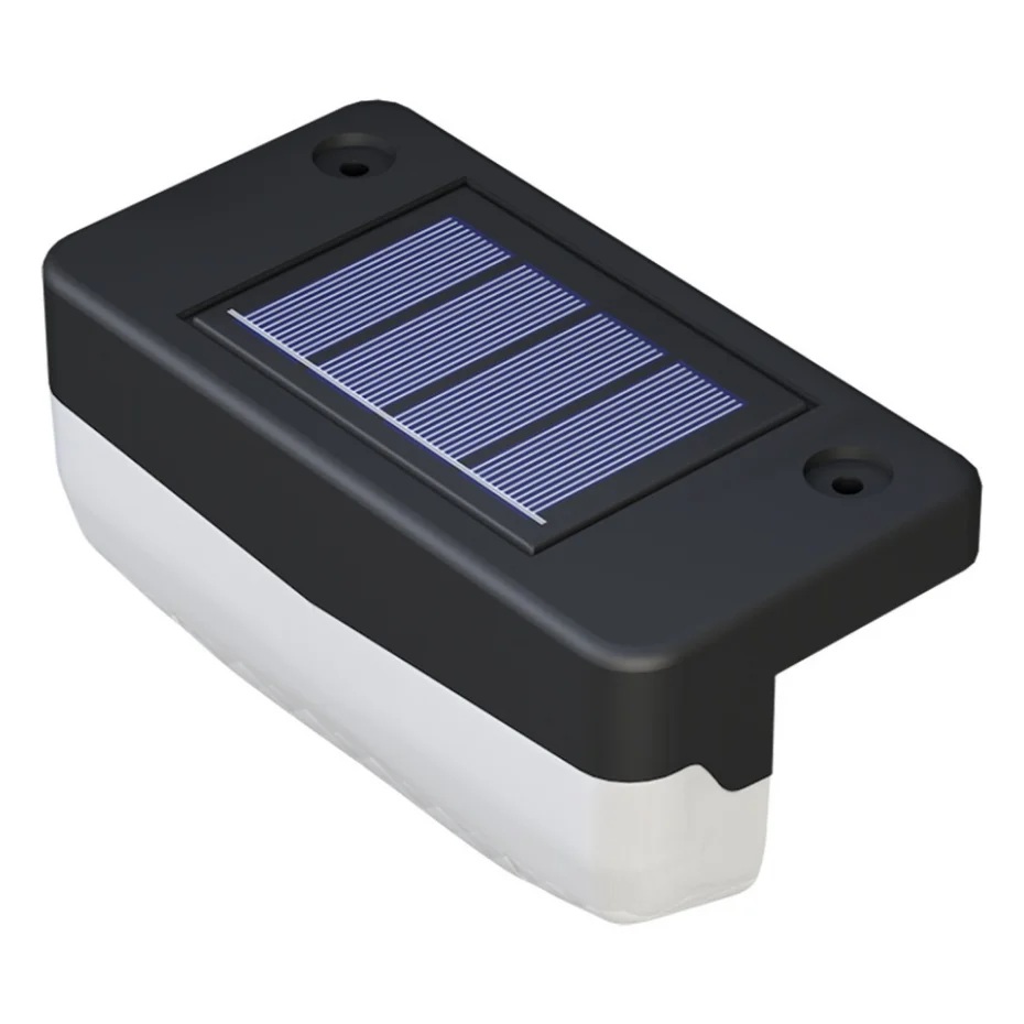 UooKzz-Luz LED Solar para escaleras, luz impermeable para exteriores, pasillo de jardín, patio, terraza, barandilla, luz de paso, luz de paisaje